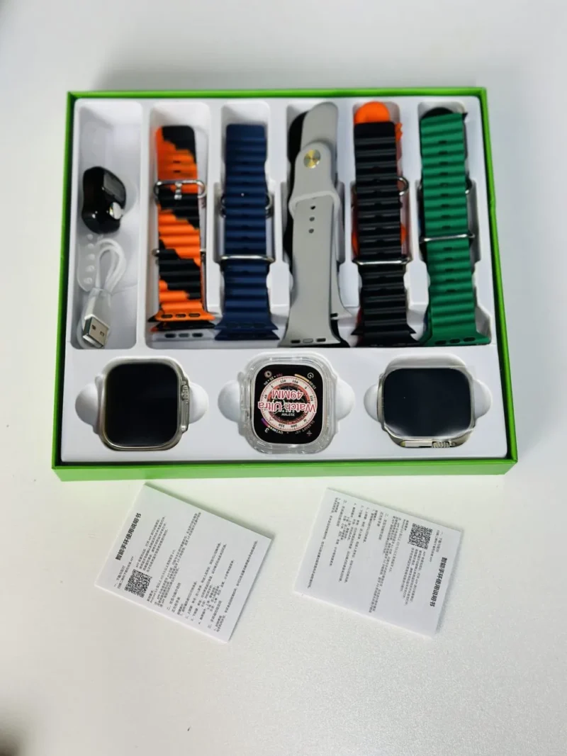 Y70 Ultra Couple Smartwatch With 13 Straps + Digital Tazbi - Image 2